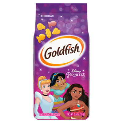Goldfish Disney Princess Cheddar Crackers, Snack Crackers, 6.6 oz, Bag