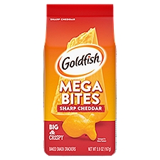 Goldfish Mega Bites Sharp Cheddar Baked Snack Crackers, 5.9 oz