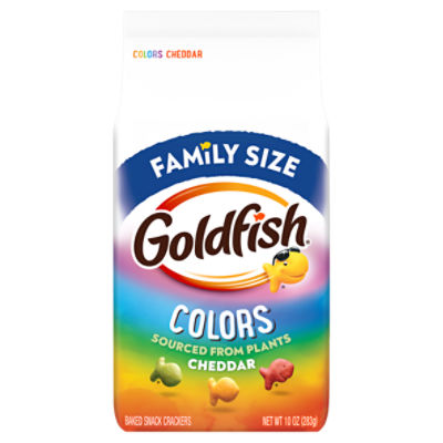 Goldfish Crackers, Colors Crackers, Family Size, 10 Oz Bag