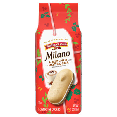 Pepperidge Farm Milano Hazelnut Hot Cocoa Flavored Cookies, 15 count, 7 oz