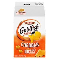 Goldfish Cheddar Cheese Crackers, 27.3 oz Carton, 27.3 Ounce