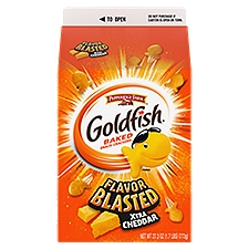 Goldfish Flavor Blasted Xtra Cheddar Cheese Crackers, 27.3 oz Carton, 27.3 Ounce