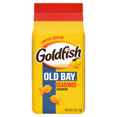 Goldfish Crackers, Limited Edition Old Bay Seasoned Snack Crackers, 6.1 Oz