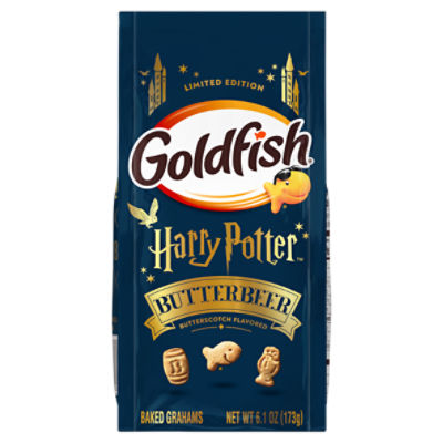 Goldfish Harry Potter Butterbeer Butterscotch Flavored Baked Grahams Limited Edition, 6.1 oz