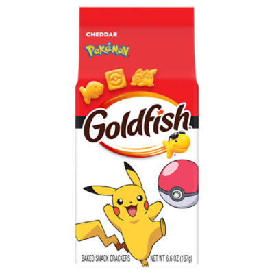 Goldfish Pokémon Cheddar Baked Snack Crackers, 6.6 oz, 6.6 Ounce