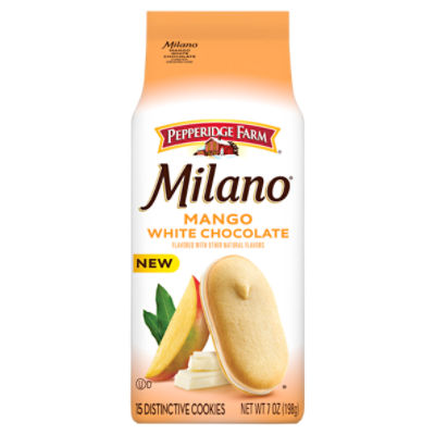 Pepperidge Farm Milano Mango White Chocolate Distinctive Cookies, 15 count, 7 oz