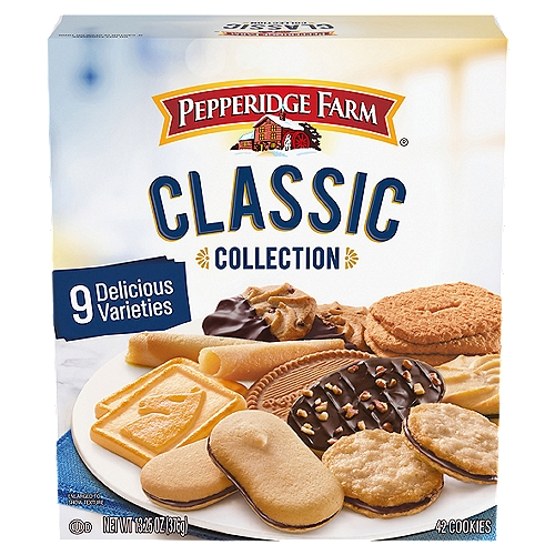 Pepperidge Farm Cookies Classic Collection, 9 Cookie Varieties, 13.25 oz. Box