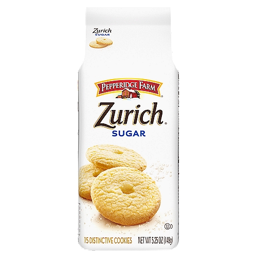 Pepperidge Farm Zurich Sugar Cookies, 5.25 Oz Bag