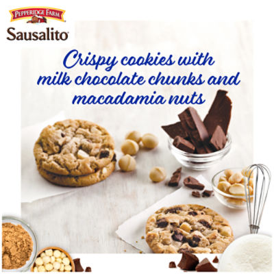 Pepperidge Farm Sausalito Crispy Milk Chocolate Macadamia Nut Cookies, 7.2  ounce Bag (8 Cookies)