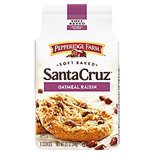 Pepperidge Farm Santa Cruz Soft Baked Oatmeal Raisin Cookies, 8 count, 8.6 oz