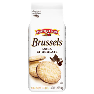 Pepperidge Farm® Brussels® Dark Chocolate, 15 Lace Cookies, 5.25 oz. Bag