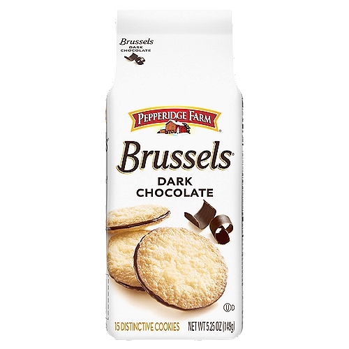 Pepperidge Farm® Brussels® Dark Chocolate, 15 Lace Cookies, 5.25 oz. Bag