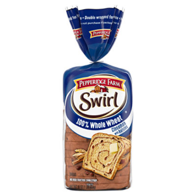 Pepperidge Farm Swirl 100 Whole Wheat Cinnamon with Raisins Breakfast Bread, 16 Oz Loaf ShopRite