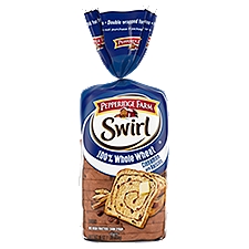 Pepperidge Farm Swirl 100% Whole Wheat Cinnamon with Raisins Breakfast Bread, 16 Oz Loaf