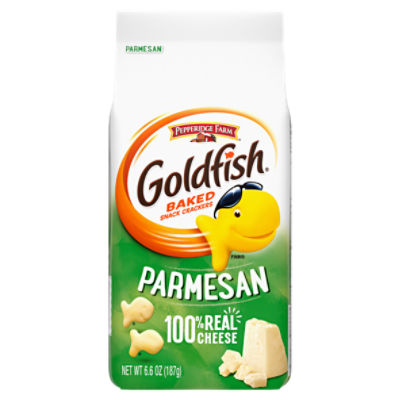 Goldfish Parmesan Crackers, Snack Crackers, 6.6 oz bag