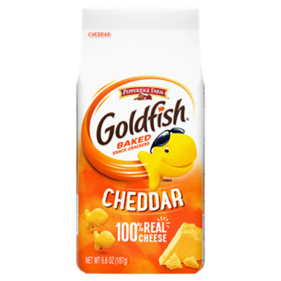 Goldfish Cheddar Cheese Crackers, 6.6 oz Bag