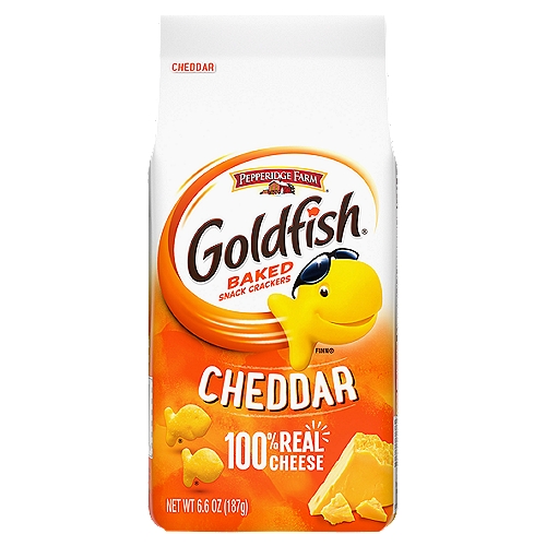 Goldfish Cheddar Cheese Crackers, 6.6 oz Bag
