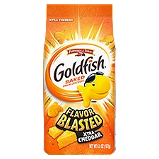 Goldfish Flavor Blasted Xtra Cheddar Cheese Crackers, 6.6 oz Bag