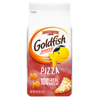 Goldfish Pizza Crackers, Snack Crackers, 6.6 oz bag