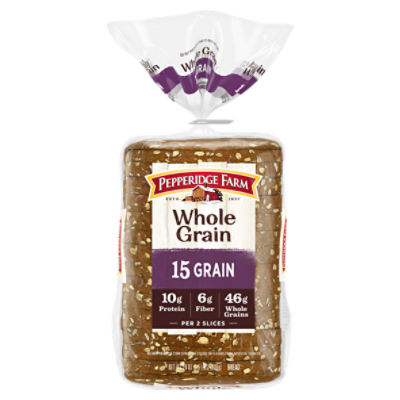 Pepperidge Farm Whole Grain 15 Grain Bread, 24 oz. Loaf, 24 Ounce