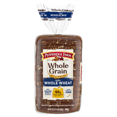 Pepperidge Farm Whole Grain 100% Whole Wheat Bread, 24 oz, 24 Ounce