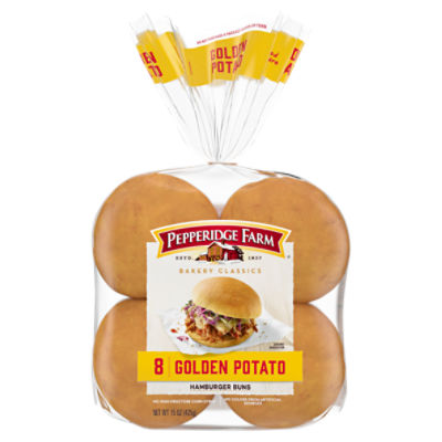 Pepperidge Farm Golden Potato Hamburger Buns, 8-Pack Bag