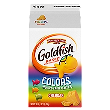 Goldfish Colors Cheddar, Baked Snack Crackers, 30 Ounce
