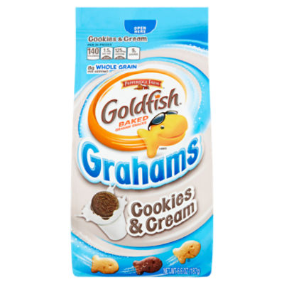 Pepperidge Farm Goldfish Cookies & Cream Baked Graham Snacks, 6.6 oz
