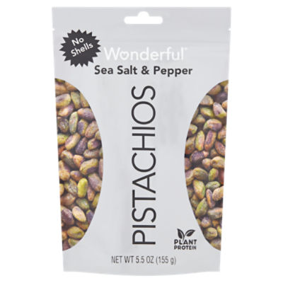 Wonderful Sea Salt & Pepper Pistachios, 5.5 oz, 5.5 Ounce