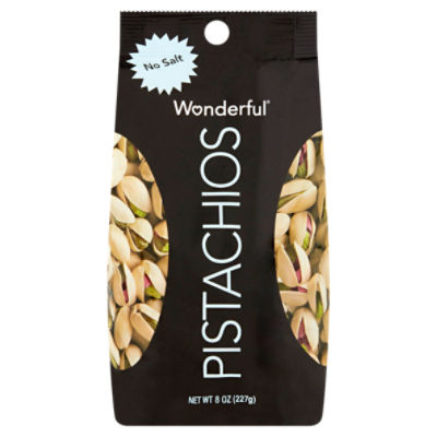 Wonderful No Salt Pistachios, 8 oz ShopRite