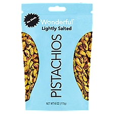 Wonderful No Shells Pistachios Roasted & Lightly Salted, 6 Ounce