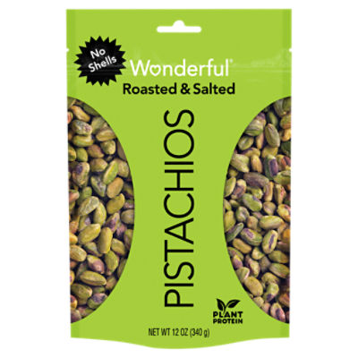 Wonderful Roasted & Salted Pistachios, 12 oz