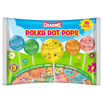 Charms Polka Dot Pops, 35 count, 7.4 oz