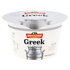 Mehadrin Greek Plain Nonfat Yogurt, 6 oz