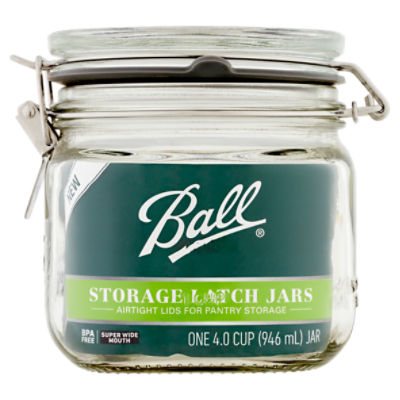 Ball 4.0 Cup Super Wide Mouth Storage Latch Jars