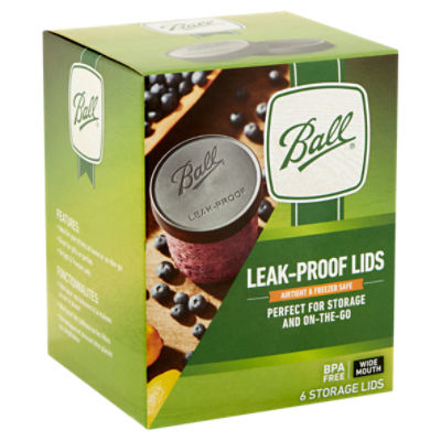 Ball Wide Mouth Leak-Proof Storage Lids - 6 Pack, 1 each