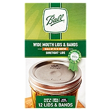 Ball Wide Mouth Lids & Bands, 12 count