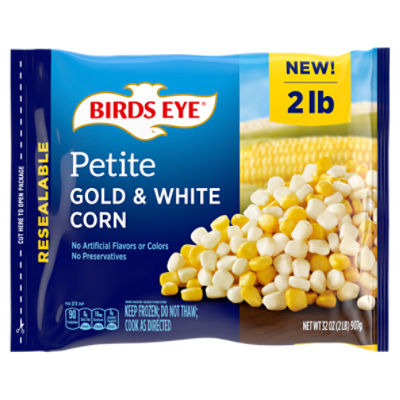 Birds Eye Petite Gold and White Corn, Frozen Vegetable, 32 oz.