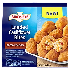 Birds Eye Bacon Cheddar Loaded Cauliflower Bites, 12 oz