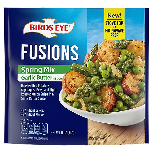 Birds Eye Fusions Garlic Butter Sauce Spring Mix, 11 oz
