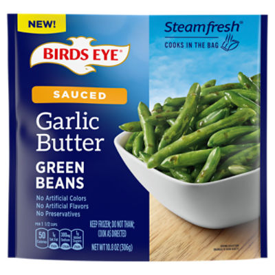 Birds Eye Steamfresh Sauced Garlic Butter Green Beans, 10.8 oz