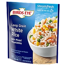 Birds Eye Steamfresh Long Grain, White Rice with Mixed Vegetables, 10 Ounce