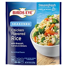 Birds Eye Steamfresh Rice, Lightly Seasoned Chicken Flavored with Broccoli, Carrots & Onions, 10 Ounce
