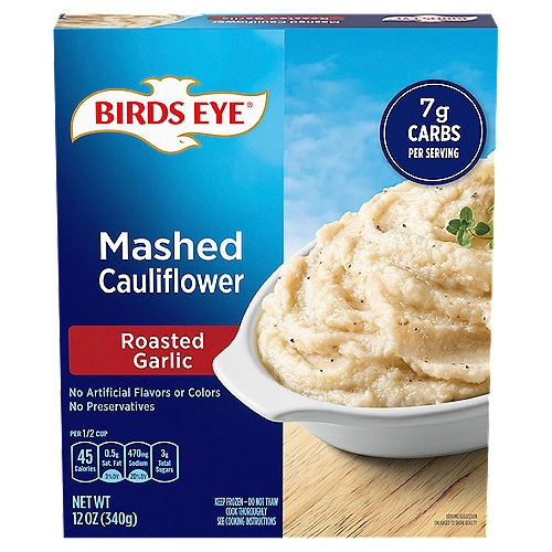 Birds Eye Roasted Garlic Mashed Cauliflower, 12 oz