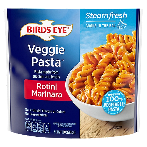 Birds Eye Steamfresh Rotini Marinara Veggie Pasta, 10 oz
