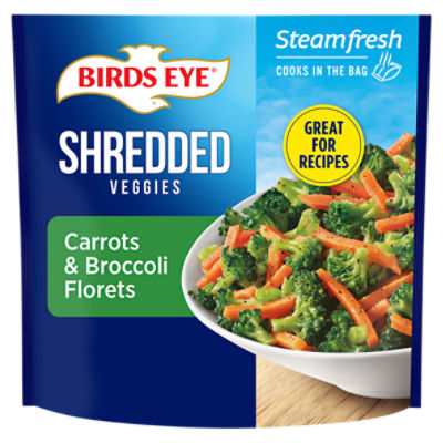 Birds Eye Steamfresh Shredded Veggies Carrots & Broccoli Florets, 10 oz