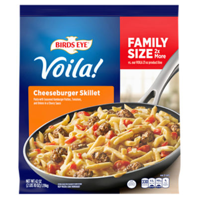 Birds Eye Voila! Cheeseburger Skillet Family Size, 42 oz