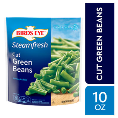 Great Value Frozen Cut Green Beans, 12 oz Steamable Bag