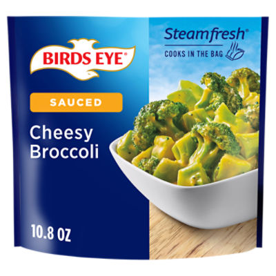 Birds Eye Steamfresh Sauced Cheesy Broccoli, 10.8 oz, 10.8 Ounce