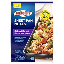 Birds Eye Sheet Pan Meals Chicken Frozen Meal, Balsamic Flavored Sweet Potatoes, 21 Ounce